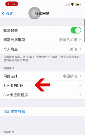 湘乡苹果14维修网分享如何给iPhone14的SIM卡设置密码 