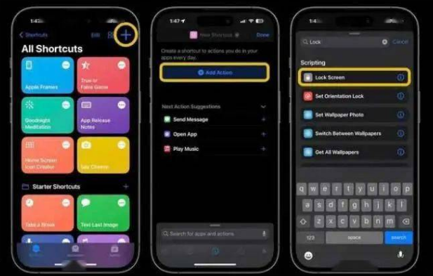 湘乡苹果14锁屏维修店分享iPhone14升级iOS16.4后如何创建锁屏快捷方式 